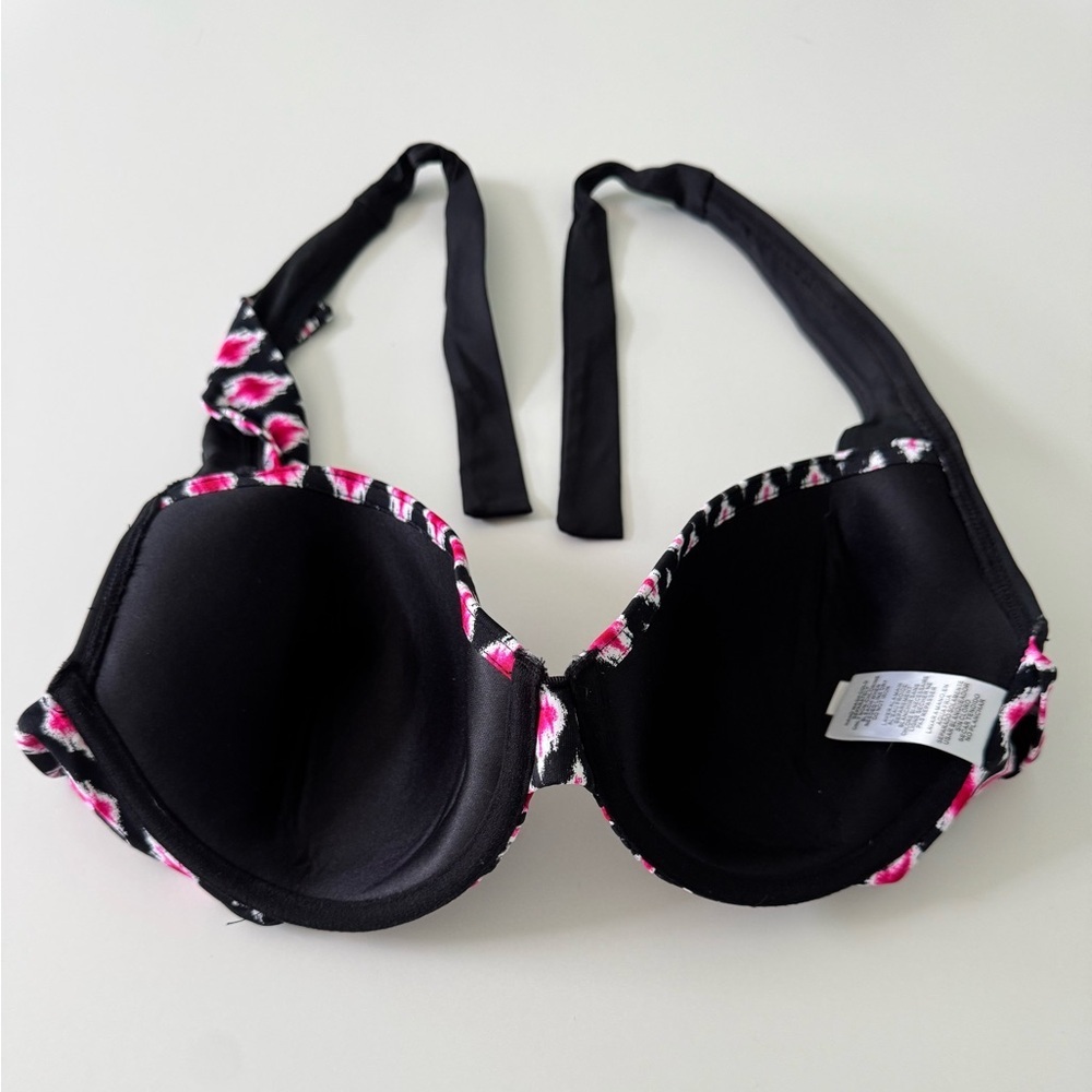 Tommy Bahama Cerise Pattern Bikini Set Bra Top is 34DD bottoms are XXS - Picture 3 of 15